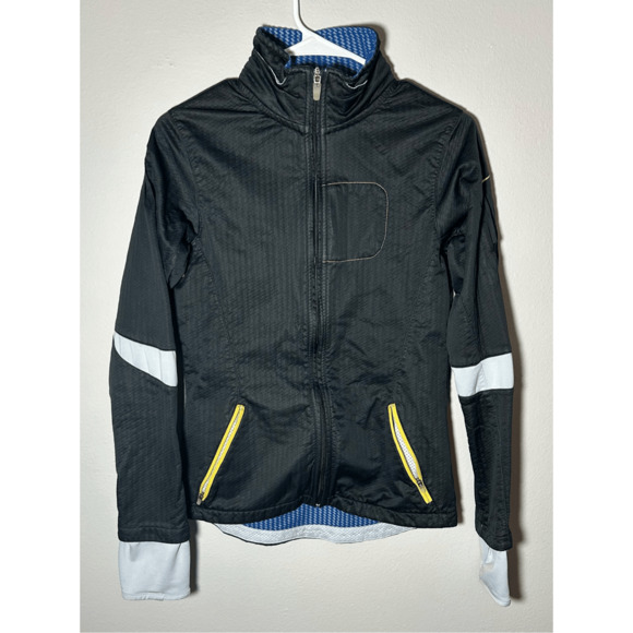 Nike Women's Sphere Pro Soft Shell Full Zip Up Lined Black Running Jacket Sz M - Picture 1 of 9